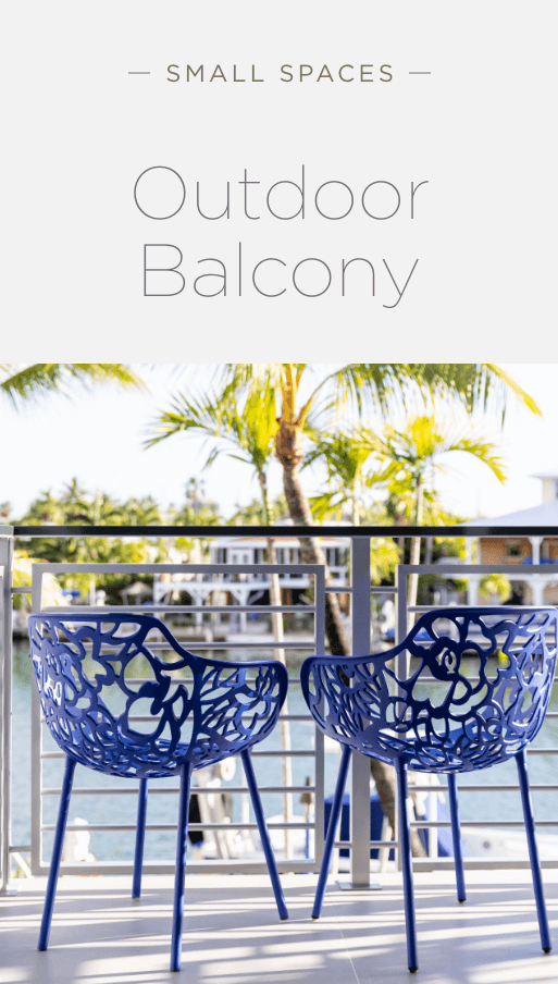 Small Spaces Outdoor Balcony El Dorado Furniture